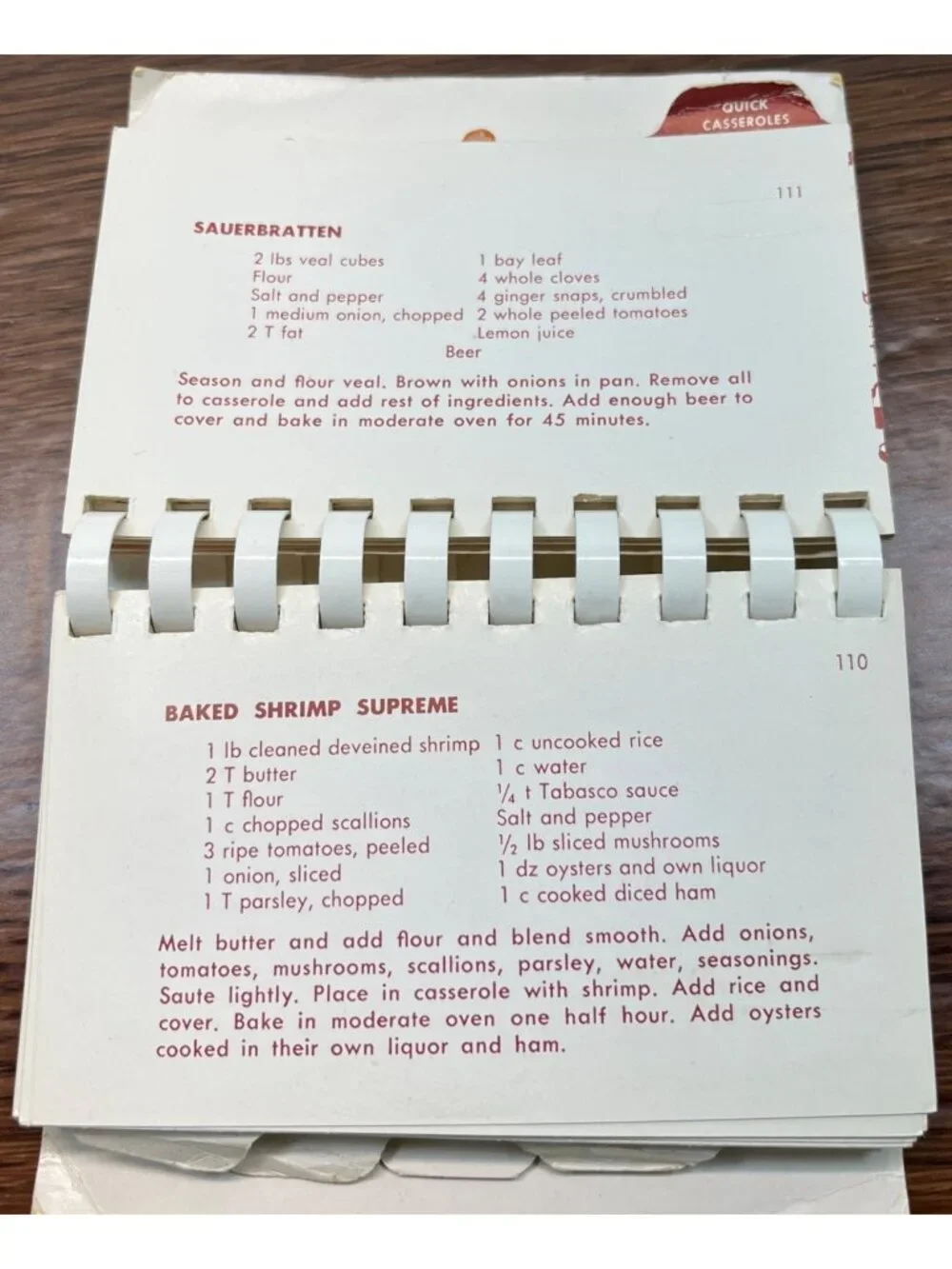 Cyrano De Casserole Cookbook by Ruth Chier Rosen 1955 Vintage Recipes